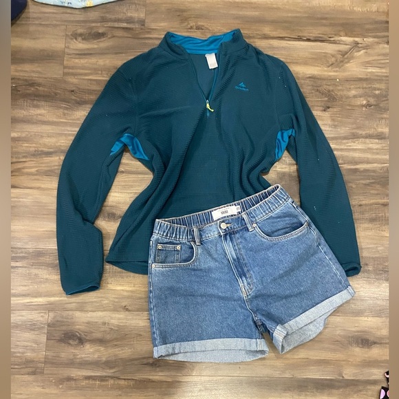 Teal Zip Up And Hand Painted Shorts bundle - Picture 6 of 6
